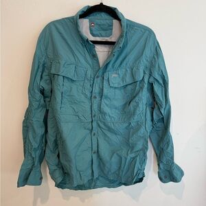 Simms Aqua Lightweight Shirt Jacket Men’s Large Fishing Outdoor Windbreaker